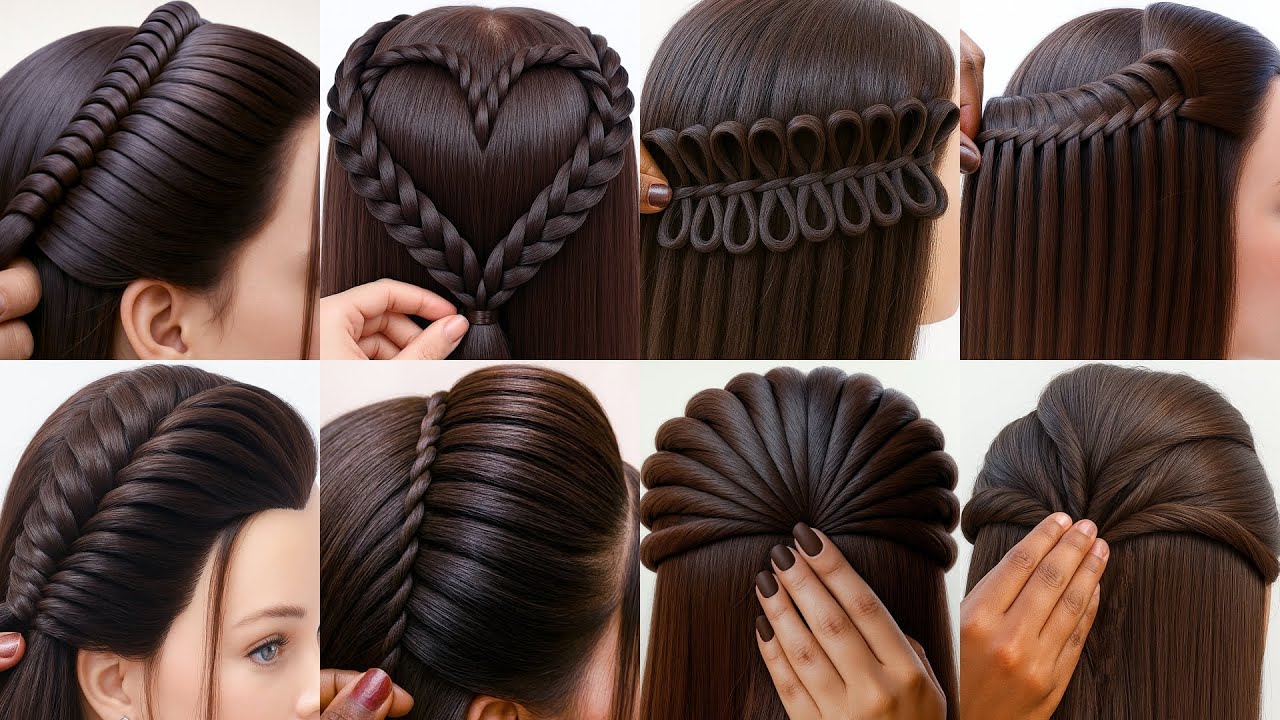 Простые прически разных типов - красивые прически для девочек | простые прически | укладка волос