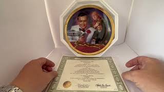 1995 James Bond 007 Goldfinger Limited Edition Collectable Plate - Sean Connery and Gert Frobe
