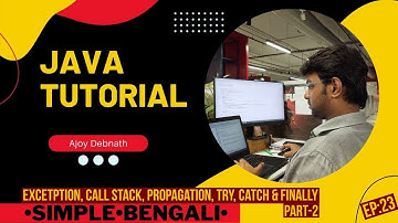 Exception, Propagation try, catch, finally. Bengali-Ep:23  #bengalitutorial  #learnjava #bengali