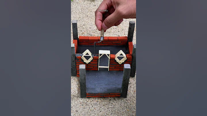 How I Built This Beautiful Dream Mini House With Tiny Bricks!