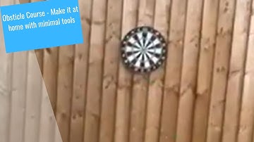 Obstacle Course made at home for sensory integration and coordination