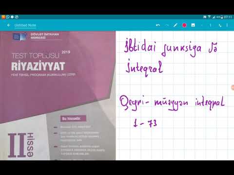 Video: İnteqran nə vaxt sıfırdır?