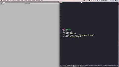 Fast GUI creation with Arcadia