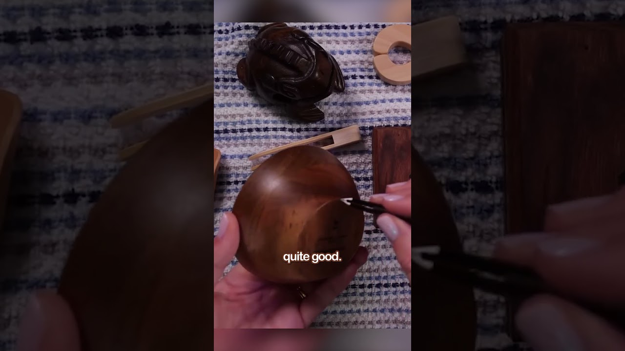 ASMR - Wood AND Tweezing? An underrated ASMR combo? #shorts