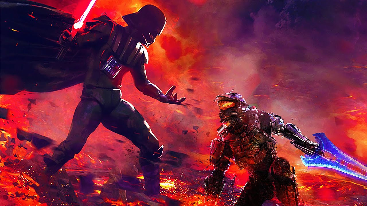 photo Halo Vs Star Wars Art star wars x halo theme mashup