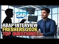 Top SAP ABAP Interview Questions Freshers MUST Know | Real Questions Asked!