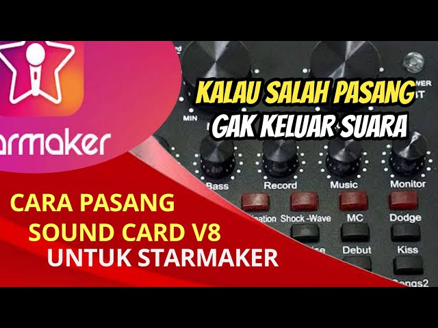 Cara Pasang Sound Card V8 untuk Karaoke Online Live Streaming | Bekisah TV class=