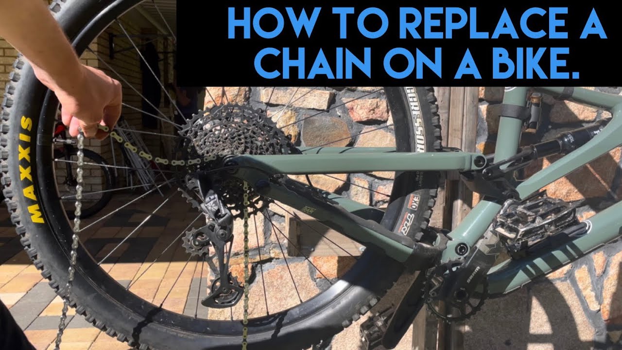 How to replace a chain on a bike. YouTube