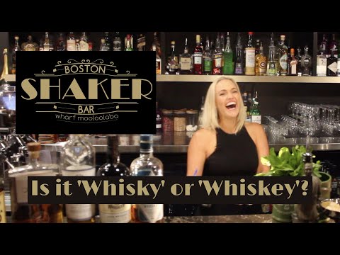 The different spelling of whisky and whiskey