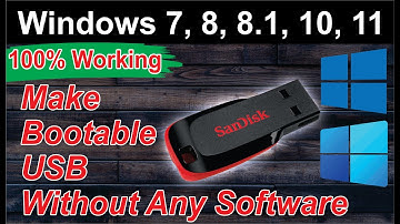 How to Create Bootable USB without Any Software Windows 7,8,10,11