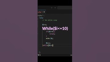 Jump Statement using Do While Loop in php | urdu/hindi | #PHPTutorial #PHPLoops #LearnPHP #PHP #code