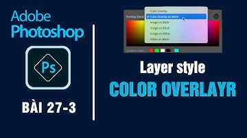 Color Overlay trong Photoshop | Tô màu đối tượng bằng Layer style