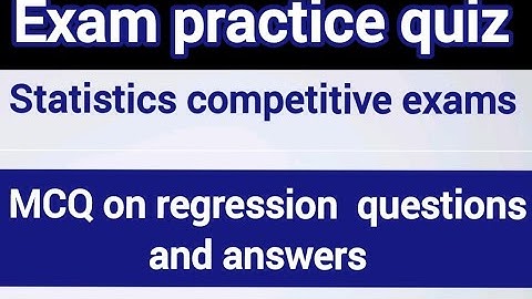 Statistics MCQ: Regression & Correlation | Practice Questions for Class 11-12 & Govt Exams|