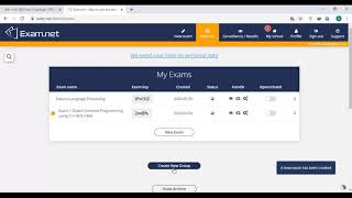 How to use Exam net to create exams screenshot 2