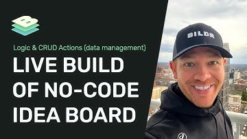 Page Logic & Create, Read, Update, and Delete Data (CRUD) Setup - NoCode Live Build of Idea Board