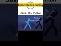 java Vs python 🤣 | python era #java #python #shorts #coding #programming #ai