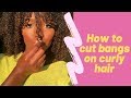 How to cut bangs on curly hair