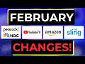 Big Streaming TV Changes for February 2026!