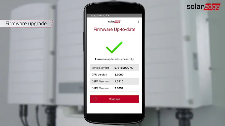Solaredge inverter configuration using SETAPP