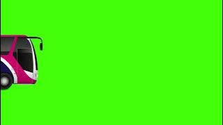 Bus animation video |Green screen video