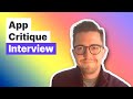 Ace the app critique interview avec meta product designer