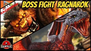Ark Official Pve Gamma Ragnarok Boss Fight Dragon Manticore