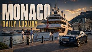 Exploring Monaco’s Mega Yacht Harbor 🛥️ at Golden Hour
