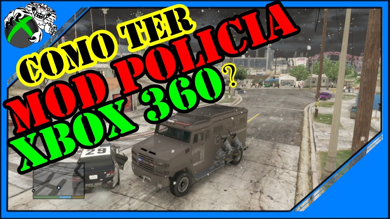 GTA 5 COMO TER MOD POLICIAL no XBOX 360 2020 COM PARCEIROS +MOD MENU+ LEVEL  E DINHEIRO ON LINE 