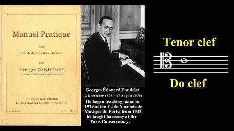Manuel Pratique by Georges Dandelot  Tenor Clef exercises in progressively faster tempos