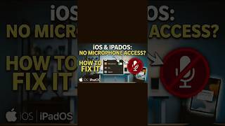 How to Allow Microphone Access on iPhone / iPad (Easy Fix) #ipad