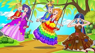 Princess Fashion Dress Design Result with Friends - Hilarious Cartoon Animation