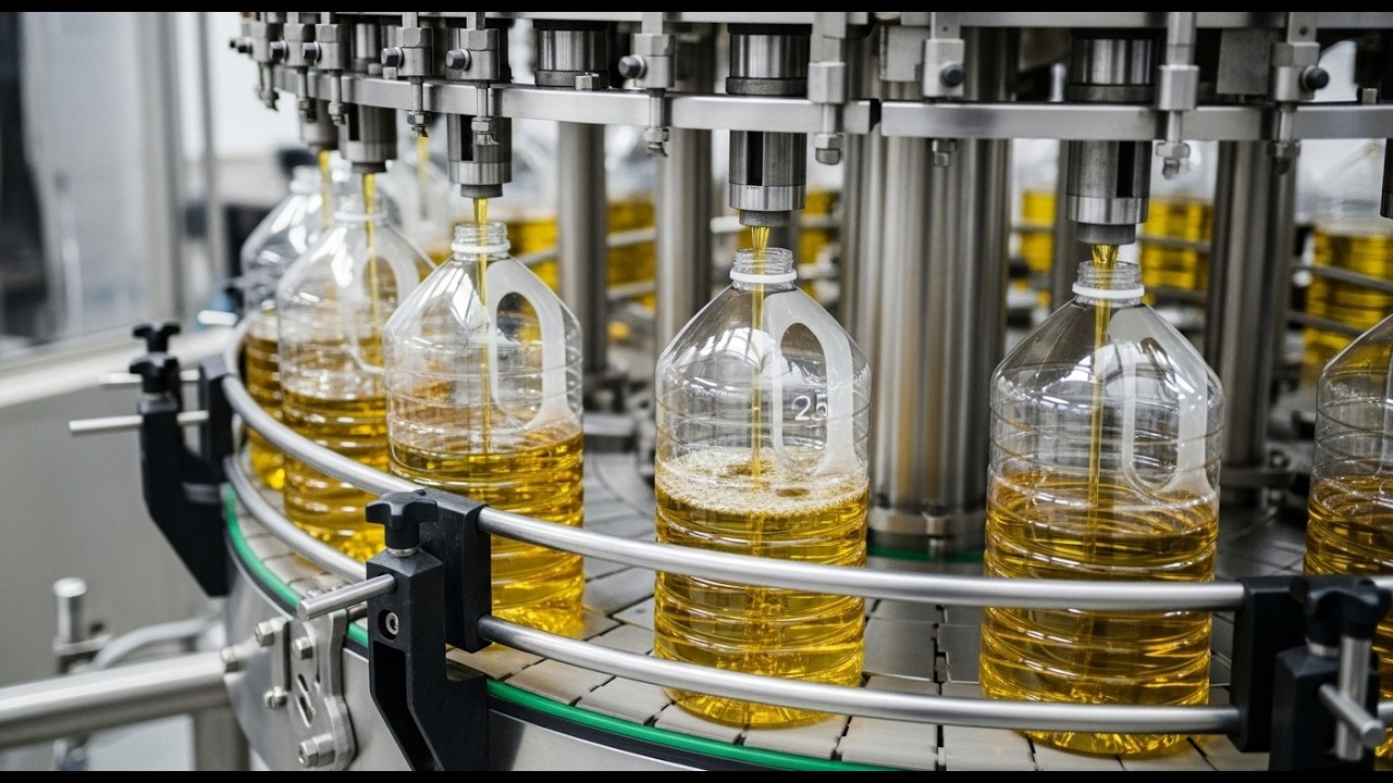 🌻Sunflower Oil Manufacturing Process | How Edible Oil Is Made at Industrial Scale