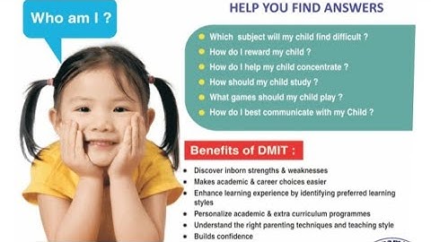 DMIT : Brain Mapping Test For All Students.