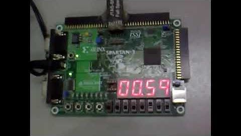 Reloj digital en Spartan 3