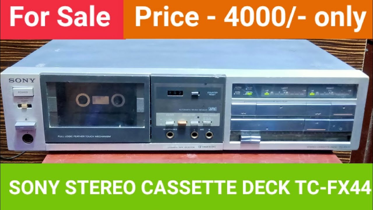 SONY STEREO CASSETTE DECK TC-FX44 Contact No - 8750424840 - YouTube