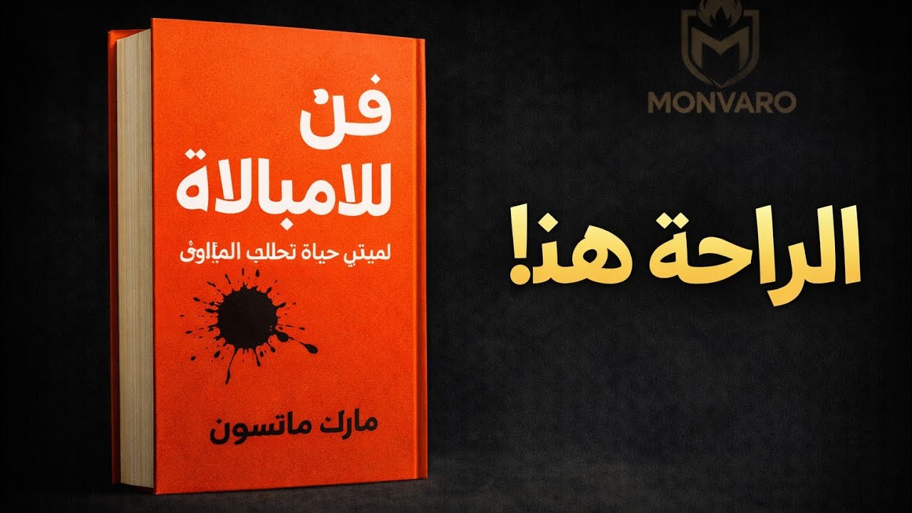 فن اللامبالاة | ملخص كتاب سيغيّر طريقة تفكيرك (مارك مانسون)