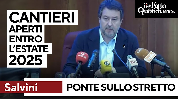 Ponte sullo Stretto, Salvini: "Inizio lavori entro l'estate 2025"