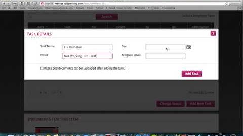 iProperty Log Tutorial: Video 6 - How to Add & Assign a Task