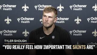 Tyler Shough on Rebirth anniversary, Monday Night Football | Saints vs. Falcons 2026 NFL Week 4