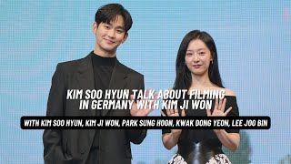 Kim Soo Hyun talks about scenes with Kim Ji Won in Germany for \