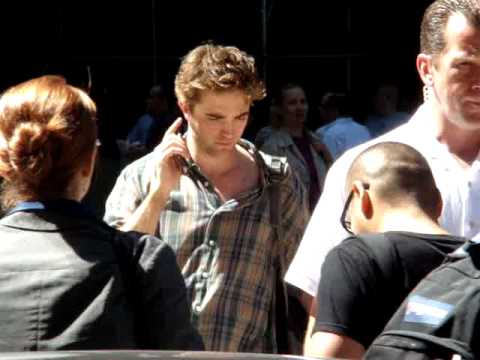 Robert Pattinson on the set of 'Remember Me' part 1