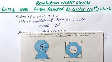 Ex 12.3 Q(4) | Chapter:12 Areas Related to Circles | NCERT Maths Class 10 | CBSE