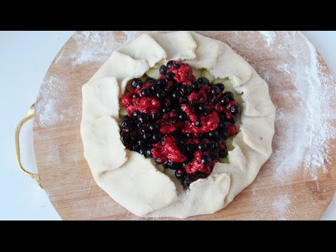 Видео рецепт Постная галета с ягодами