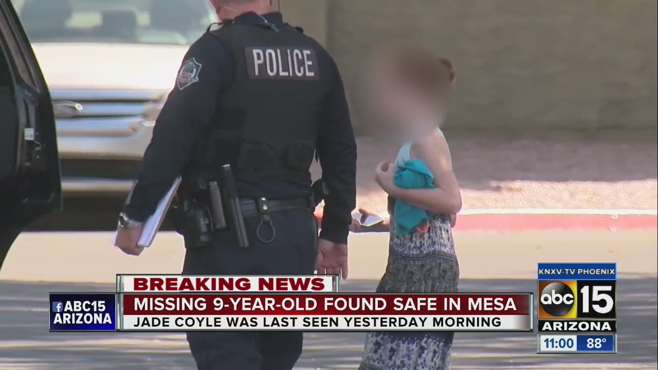 Missing 9-year-old girl found safe in Mesa - YouTube