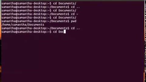 Ubuntu Terminal cd change directory command