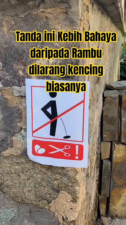 🚫 Jangan Kencing Sembarangan! Arti Tanda Aneh Ini Bikin Ketawa #faktaaneh #tandaunik #shortviral