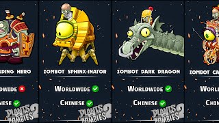 PLANT VS ZOMBIES 2 All Bosses (Worldwide + Chinese) screenshot 4