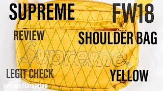 supreme shoulder bag fw18 yellow