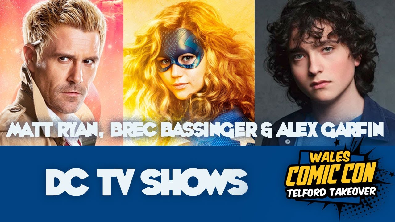 Панель DC — Wales Comic Con, ноябрь 2023 г. — Мэтт Райан, Брэк Бэссингер и Алекс Гарфин