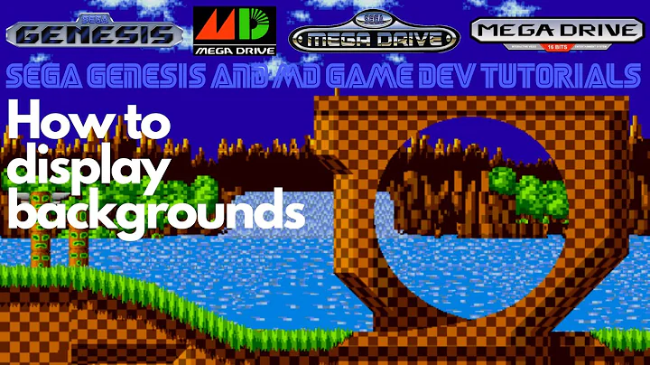 How to Display Backgrounds - Sega Genesis & Mega Drive Beginners Game Dev Tutorial (SGDK)